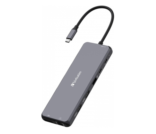 VERBATIM USB-C - 3xUSB 3.2, 2xUSB-C PD, 2xHDMI, DP, RJ45, Audio 32153 - 1236401 - zdjęcie